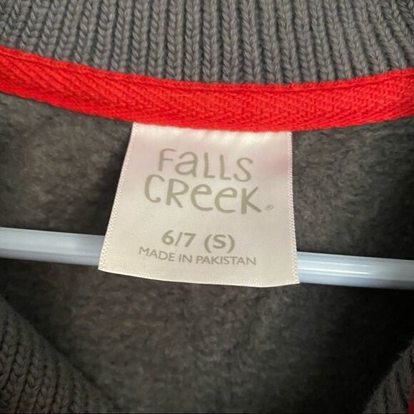 Falls Creek  Boys Red Collar sweater - Picture 2 of 3